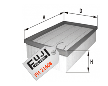 FUJI  hava filtresi era benzinli fh21608