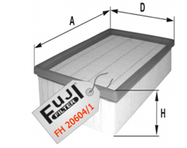 FUJI fuji hava filtresi 307 20 hdi 2001 fh206041