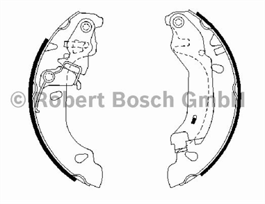 BOSCH bosch pabuclu fren balatasi 18032 mm 0986487669