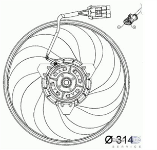 BEHR behr fan motoru 314mm corsa c 10 12 14 16 18 02 06 z10xe z12xe z14xe z16se z18xe yncff118000p 8ew 351 034 421