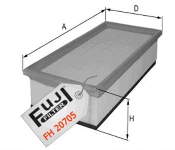 FUJI fuji hava filtresi 147 16 20 2000 fh20705