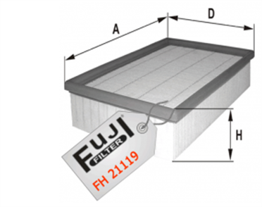 FUJI fuji hava filtresi vw v golfplus 16 fsi 115hp 10 03 fh21119