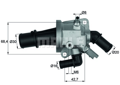 MAHLE mahle termostat corsa c combo c z13dt punto doblo linea 13 multijet oem orjinal 1338841 ti 153 88