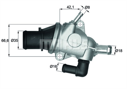 MAHLE mahle termostat 88 c alfa romeo 145 156 147 16 18 16v 97 05 ti 125 88