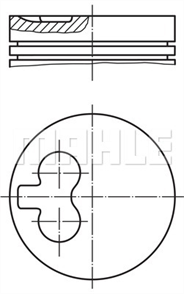 MAHLE mahle piston 8200mm std palio punto strada doblo 19 d 99 118a3 223a6 97900