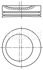 MAHLE mahle piston 8640mm 040 s 50 b 32 m3 6cyl1995 830102