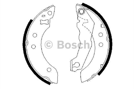 BOSCH bosch pabuclu fren balatasi ford escort arka 0986487035