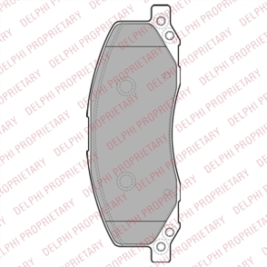 DELPHI delphi fren balatasi on 184mm insignia saab 9 5 08 18 inc lp2082