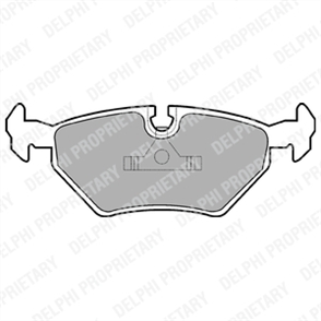 DELPHI delphi fren balatasi arka 123mm e31 840i 850 e34 m5 92 lp555