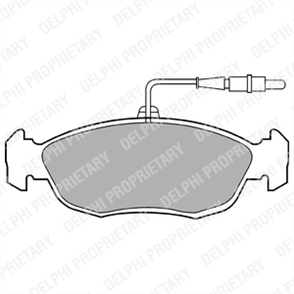 DELPHI delphi fren balatasi on 141mm kablolu 106 306 03 lp793