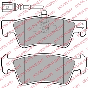 DELPHI delphi fren balatasi arka 140mm touareg 03 10 16 inc lp2086