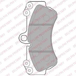 DELPHI  fren balatasi on porsche cayenne vw touareg 1002 lp2057