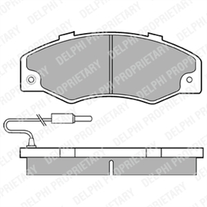 DELPHI delphi fren balatasi renault 21 lp489