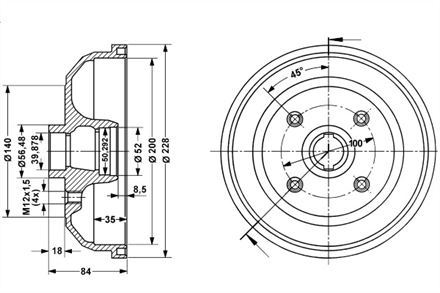 DELPHI delphi fren kampanasi arka opel corsa tigra 0882 bf111