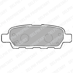 DELPHI delphi fren balatasi arka infiniti ex35 fx35 fx37 fx45 g37 nissan 370 z cube juke murano qashqai tiida x trail renault koleos suzuki grand vitara 0601 lp1807