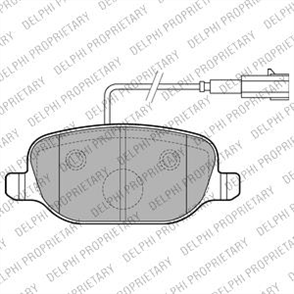 DELPHI delphi fren balatasi arka 116mm giulietta 940 18 tbi 10 lp2223