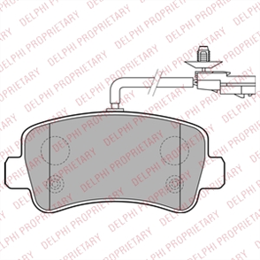 DELPHI delphi fren balatasi arka 128mm movano b master iv 10 lp2191