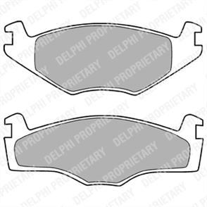 DELPHI delphi fren balatasi on 137mm golf ii jetta passat 96 99 lp420