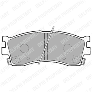 DELPHI delphi fren balatasi on 129mm rio 13 15 16v shuma ii 16 18 00 02 lp1702