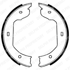 DELPHI delphi fren pabucu el freni bmw 520 520d 523 525 530 535 540 545 550 635d 645 730 735 740 745 750 760 m3 m5 x3 x5 x6 vw caravelle multivan touareg transporter 1098 ls1920