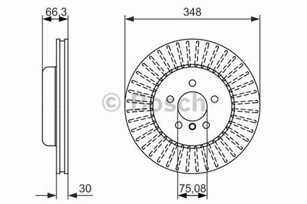 BOSCH bosch fren diski on 5d 348mm f07 f10 f11 f06 f12 528i 530i 10 n20 b20 a 0986479772