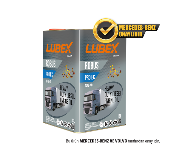 LUBEX  motor yagi dizel robus pro ec 15w 40 18 lt 019 0775 0018